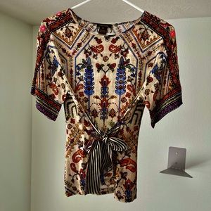 Anthropologie lightly worn multi-colored blouse